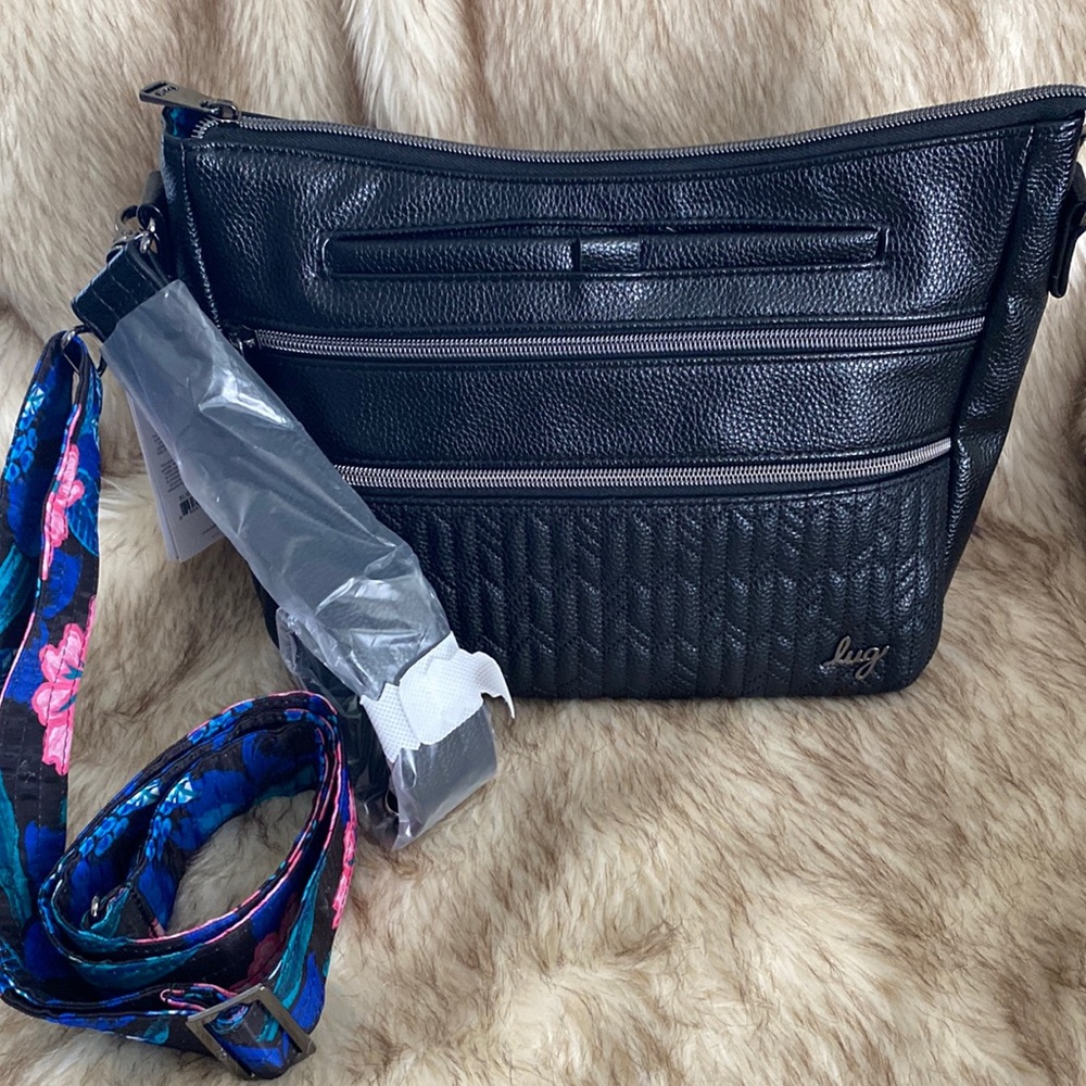 Lug Slider Vegan Leather Black/Resort Black